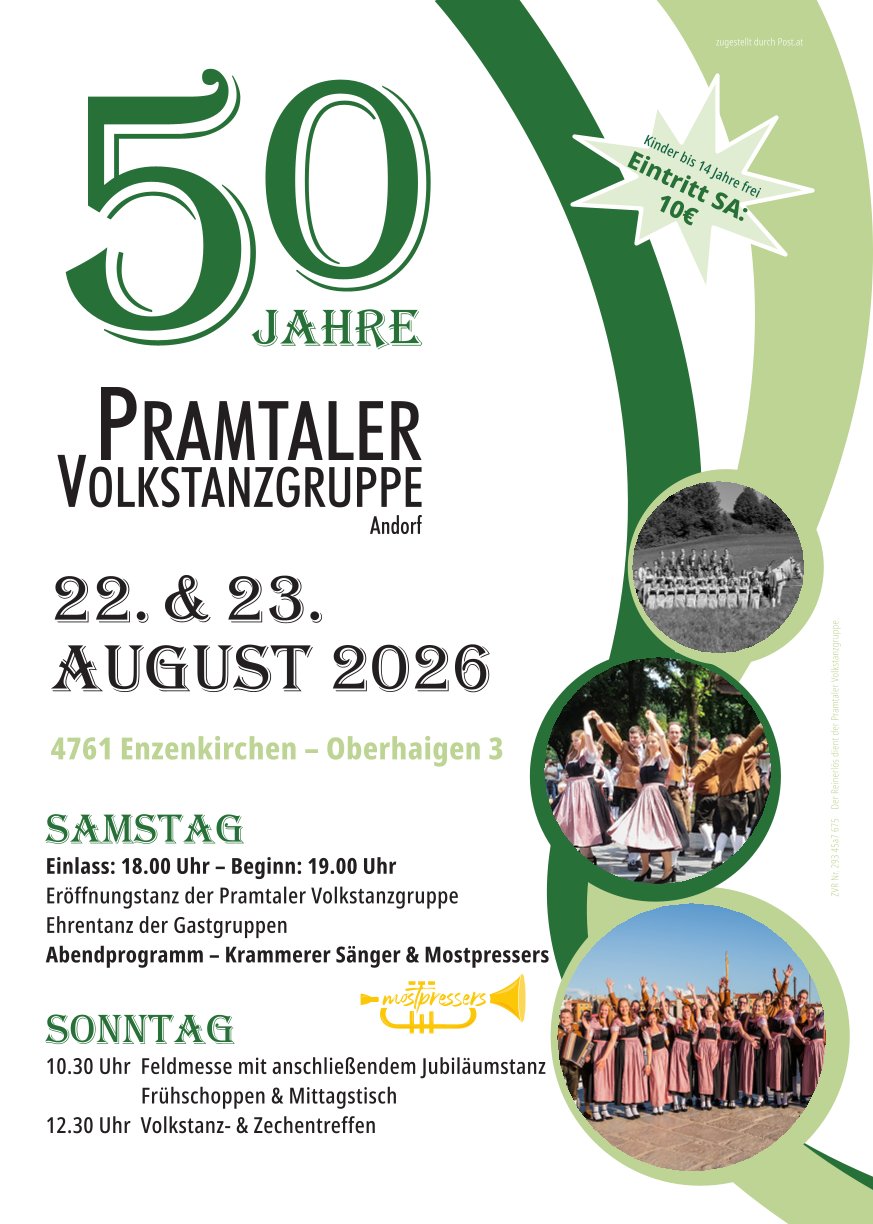 50 Jahre Pramtaler Volkstanzgruppe